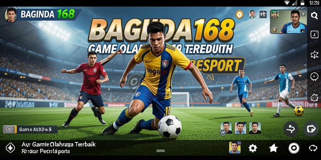 Tampilan gameplay mendebarkan dari BAGINDA168, menampilkan aksi olahraga intens.