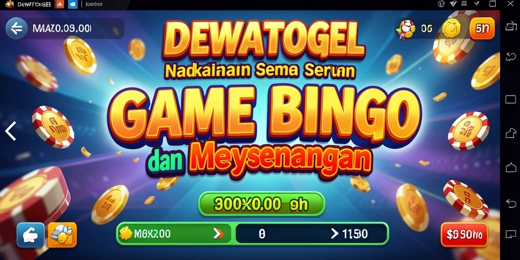 Tampilan gameplay DEWATOGEL yang menampilkan keseruan Bingo.