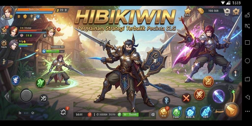 Tangkapan layar menunjukkan gameplay HIBIKIWIN yang mendebarkan dan strategi yang kompleks.