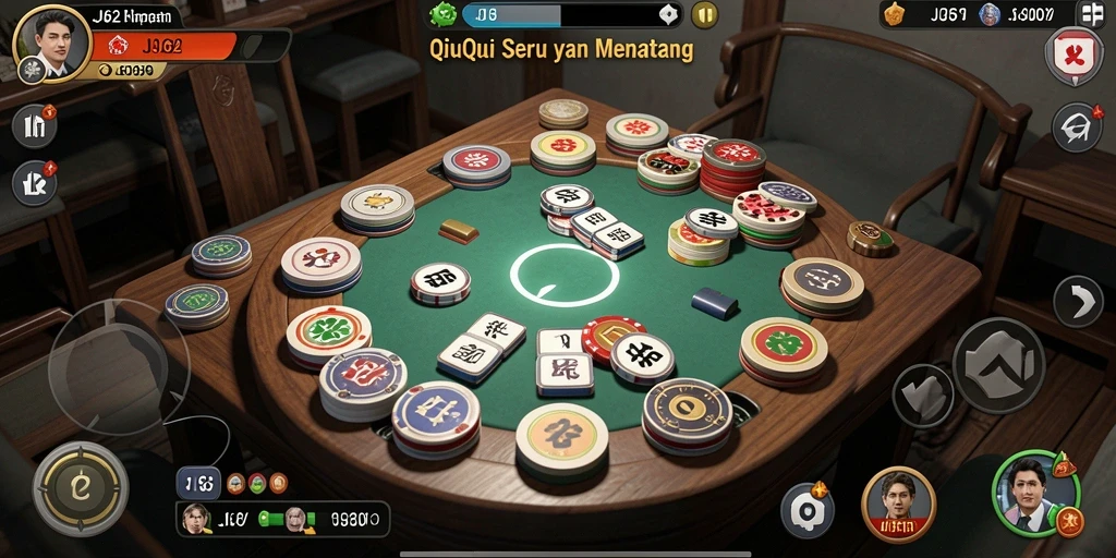 Menampilkan gameplay seru dan mendebarkan dari QiuQiu.