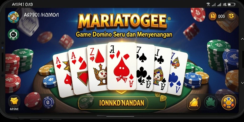 Tampilan permainan Domino yang menarik dan interaktif di MARIATOGEL.