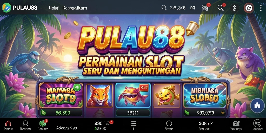 Screenshot gameplay PULAU88 menampilkan aksi seru dan hadiah menarik.