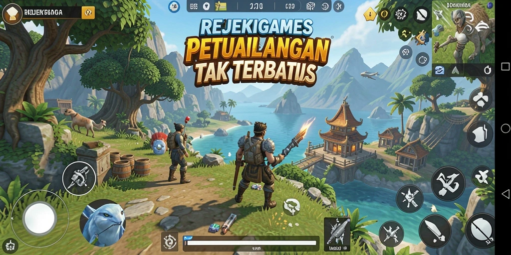 Tampilan mendalam dari gameplay REJEKIGAMES dalam dunia terbuka.